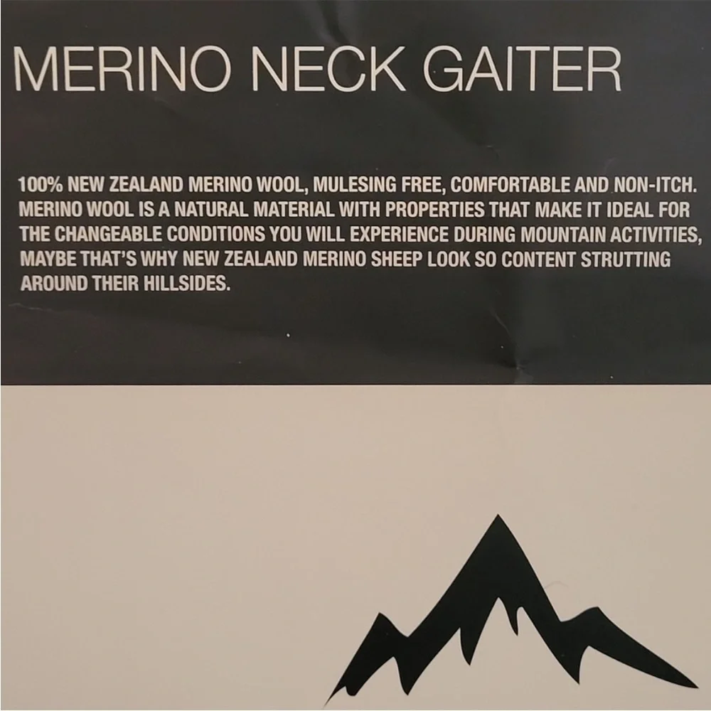 🔥Metarino - Black and Blue Merino Neck Gaiters - OS